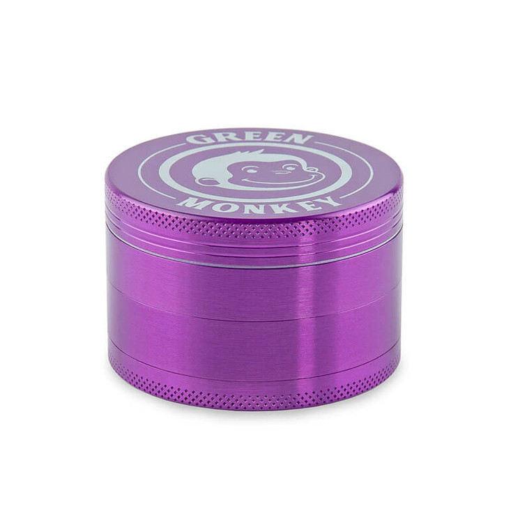 GRINDER GREEN MONKEY CAPUCHIN - 63MM - 4 PARTS -PURPLE COLOR