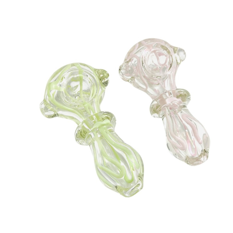 HANDPIPE 5" INCH - HEAVY FUMED - ASSORTED DESIGN 
