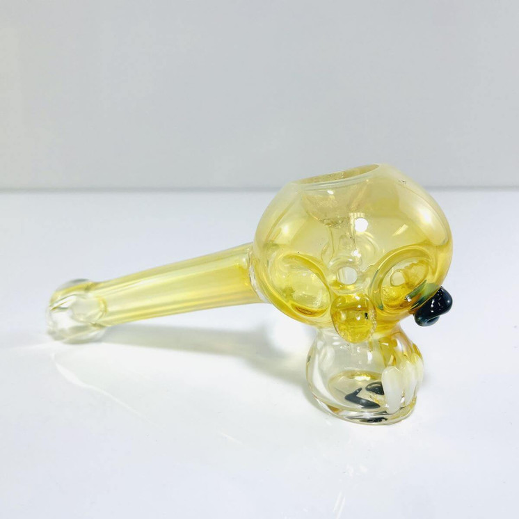 BUBBLER HAMMER 6" INCH - FACE SKULL FUMED
