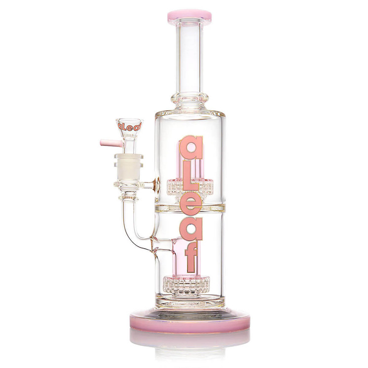 ALEAF WATERPIPE 12" INCH - THE DOUBLE MATRIX WITH CARRYING CASE - AL2053-pink color