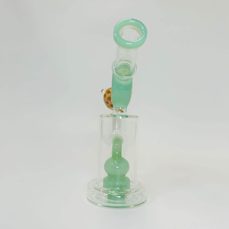WATERPIPE 8" INCH - TELESCOPE WITH SHOWERHEAD PERC -green color