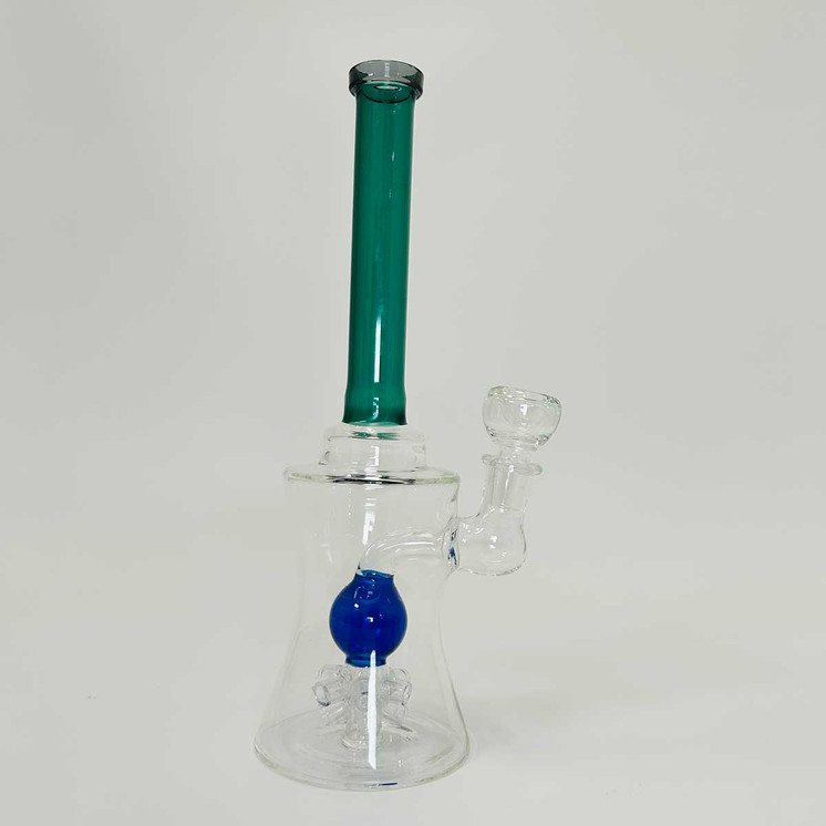 WATERPIPE 8" INCH - WITH HONEYBEE PERC - Green color