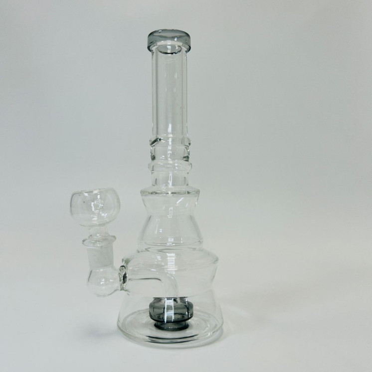 Waterpipe 8" Inch - With Perc-Black