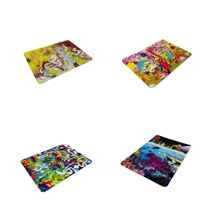 Jungle Hive Silicone Dab Mat - 8 Inches X 6 Inches - Small - Assorted 