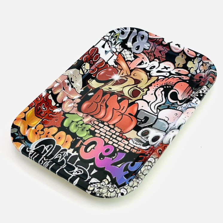 SMOKE ARSENAL TRAY MEDIUM METAL - 11"X7" -