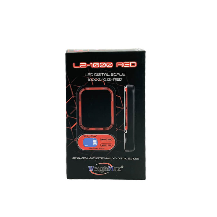 WEIGHMAX L2 LED DIGITAL SCALE - 1000G x 0.1G-RED