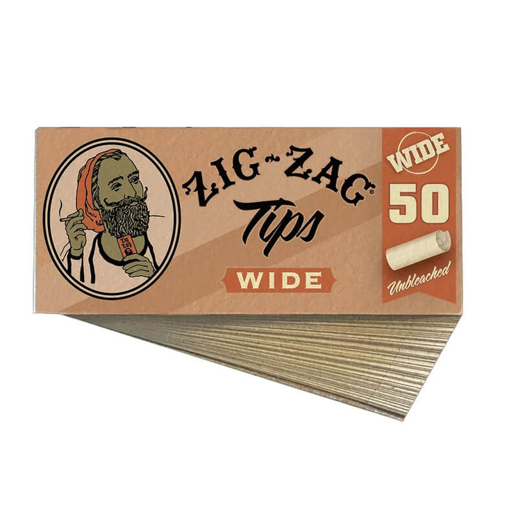 ZIG ZAG TIPS WIDE - 50 PACK PER BOX