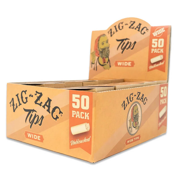 ZIG ZAG TIPS WIDE - 50 PACK PER BOX