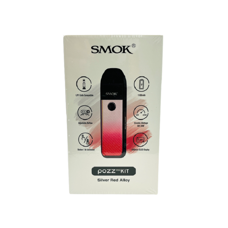 SMOK POZZ PRO KIT SILVER RED ALLOY