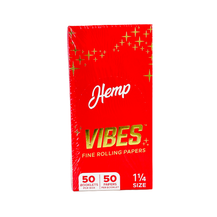 VIBES FINE ROLLING PAPERS - 50 PAPERS PER PACK - 50 PACK PER BOX
