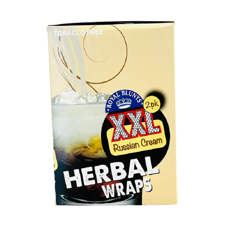 ROYAL BLUNTS HEMP WRAP XXL 2ct/PK 25pk /DISPALY RUSSIAN CREAM
