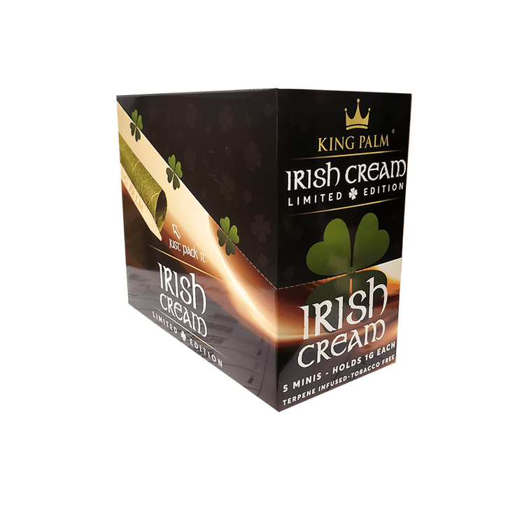 KING PALM MINI 5 COUNT PER PACK 15 PACK PER BOX IRISH CREAM