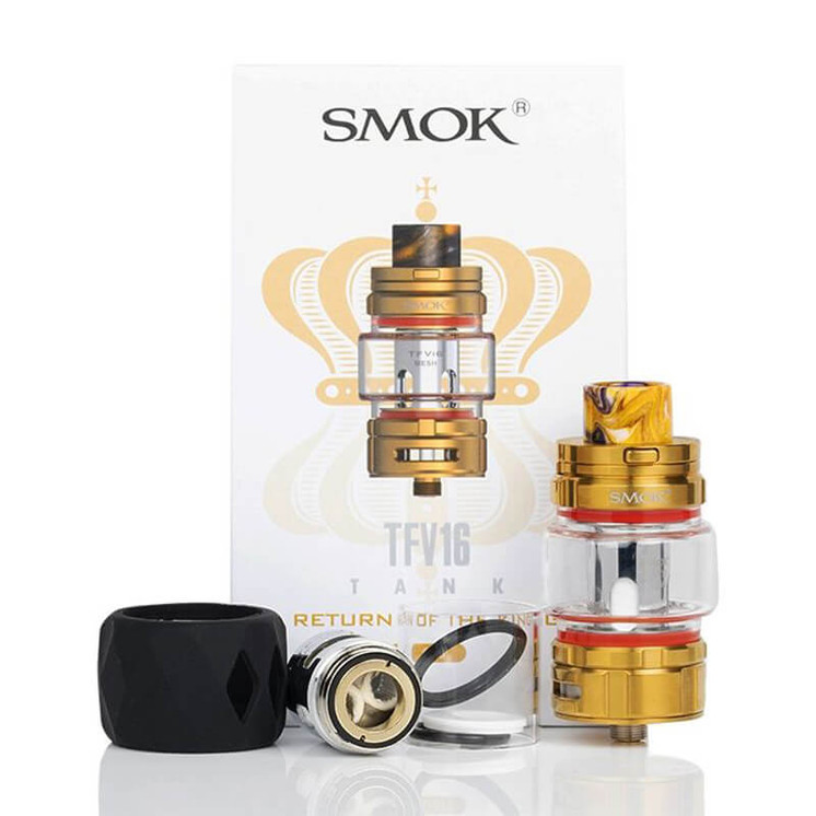 SMOK TFV16 RETURN OF THE KING 9ML SUB-OHM TANK-gold