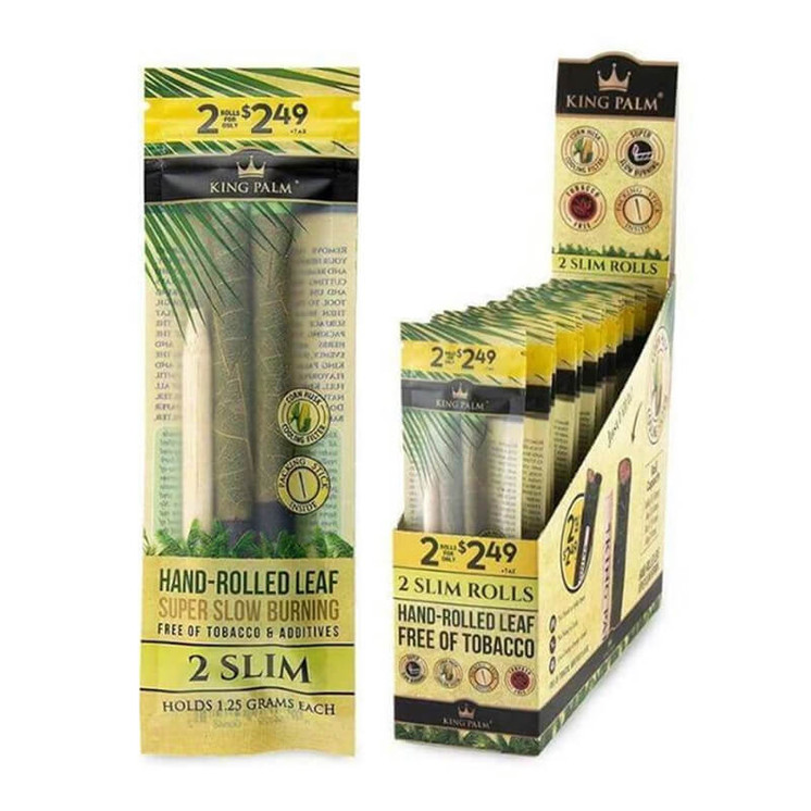 KING PLAM SLIM  ROLLIES - 2 PACK - 20 PACK PER DISPLAY - PP$2.49