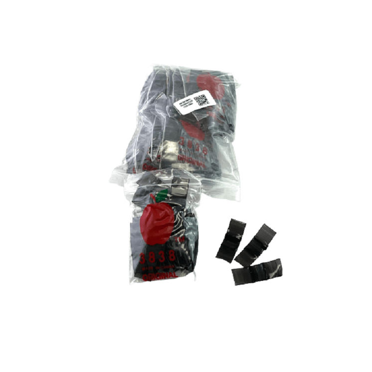 APPLE BAGGIES 3838 ZIPLOCK 2.5MIL PLASTIC BAGS - 38 X 38 - ASSORTED COLORS - 100 BAGS PER PACK - 10 PACKS PER BOX-06