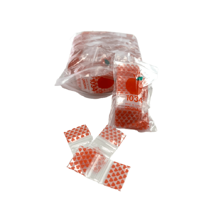 APPLE BAGGIES 1034 ZIPLOCK 2.5MIL PLASTIC BAGS - 1 X 34 - 100 BAGS PER PACK - 10 PACKS PER BOX-03