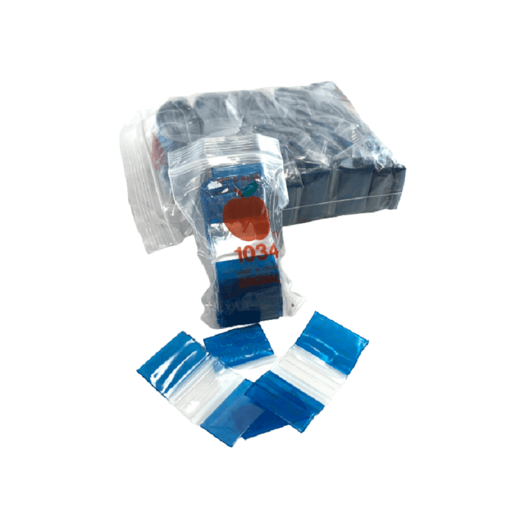 APPLE BAGGIES 1034 ZIPLOCK 2.5MIL PLASTIC BAGS - 1 X 34 - 100 BAGS PER PACK - 10 PACKS PER BOX-11