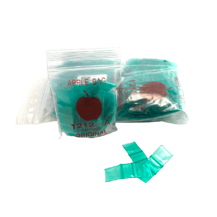 APPLE BAGGIES 1212 ZIPLOCK 2.5MIL PLASTIC BAGS - 12 X 12 - ASSORTED COLORS - 100 BAGS PER PACK - 10 PACKS PER BOX-03