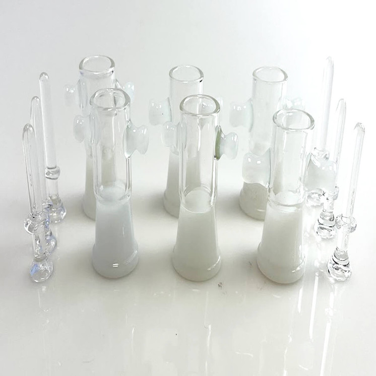 BOWL WITH GLASS NAIL - 14MM FEMALE - 6 PER PACK