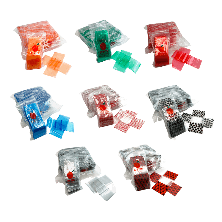 APPLE BAGGIES 175175 ZIPLOCK 2.5MIL PLASTIC BAGS - 1.75 X 1.75 - 100 BAGS PER PACK - 10 PACKS PER BOX