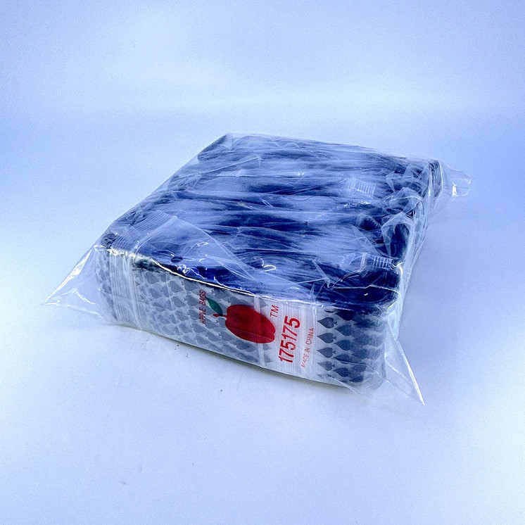 Apple Baggies 175175 - Ziplock 2.5mil Plastic Bags - 1.75 X 1.75 Inch - 100 Bags Per Pack - 10 Packs Per Box