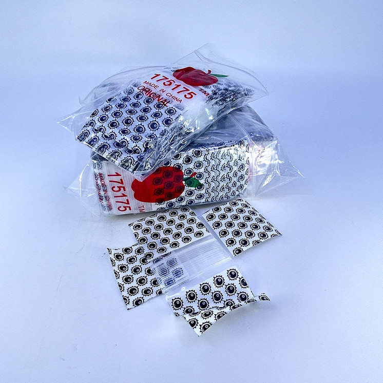 Apple Baggies 175175 - Ziplock 2.5mil Plastic Bags - 1.75 X 1.75 Inch - 100 Bags Per Pack - 10 Packs Per Box