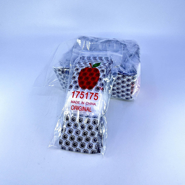 Apple Baggies 175175 - Ziplock 2.5mil Plastic Bags - 1.75 X 1.75 Inch - 100 Bags Per Pack - 10 Packs Per Box