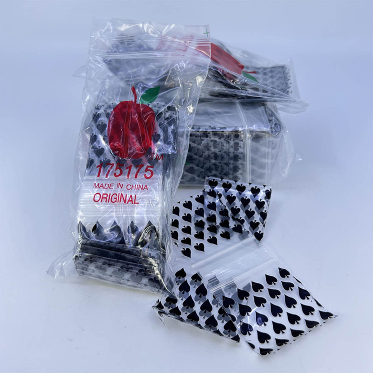 Apple Baggies 175175 - Ziplock 2.5mil Plastic Bags - 1.75 X 1.75 Inch - 100 Bags Per Pack - 10 Packs Per Box