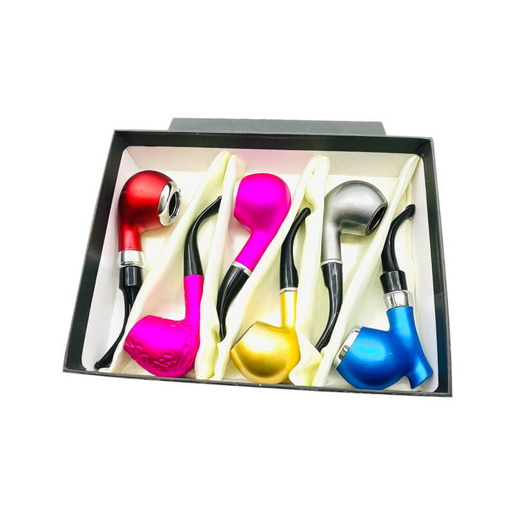 FENG SHUN PIPE ELEGANT WOOD LOOK DARK ASSORTED COLORS - 6 COUNT PER PACK