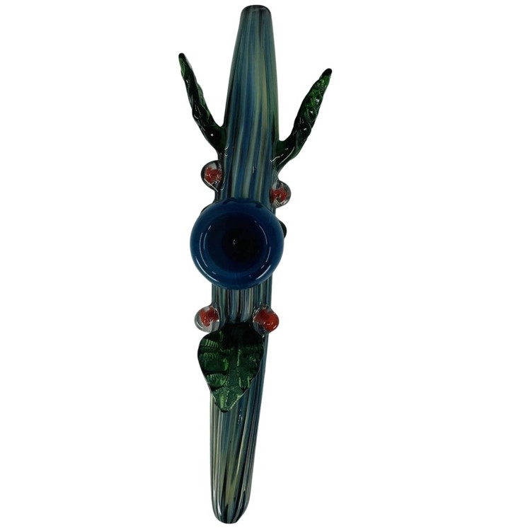 Handpipe 8" Inch - Stem With Leaves