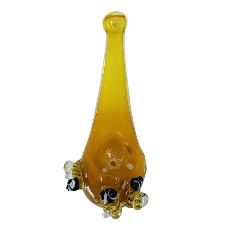 Handpipe 5" Inch - Honey Drop With Bee
