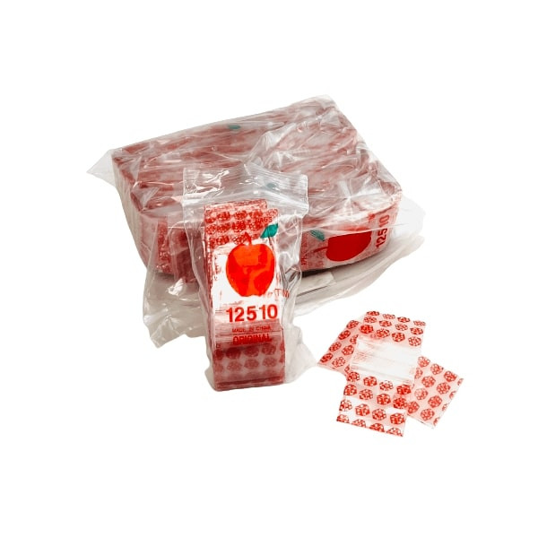Apple Baggies 12510 - Ziplock 2.5mil Plastic Bags - 1.25 X 1 Inch - 100 Bags Per Pack - 10 Packs Per Box