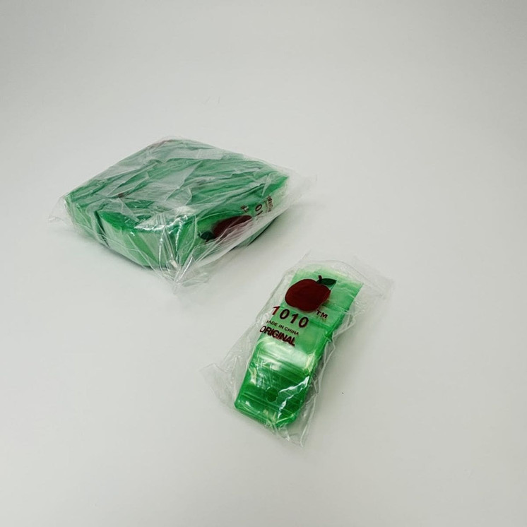 Apple Baggies - ZL 12510 - 1.25 x 1 inch - 100 Counts Per Pack 10 Pack Per box - ORIGINAL GREEN