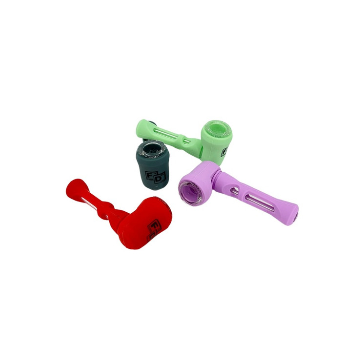 HANDPIPE SILICONE - 4" IN SIZE - PRICE PER PIECE - ASSORTED COLORS 