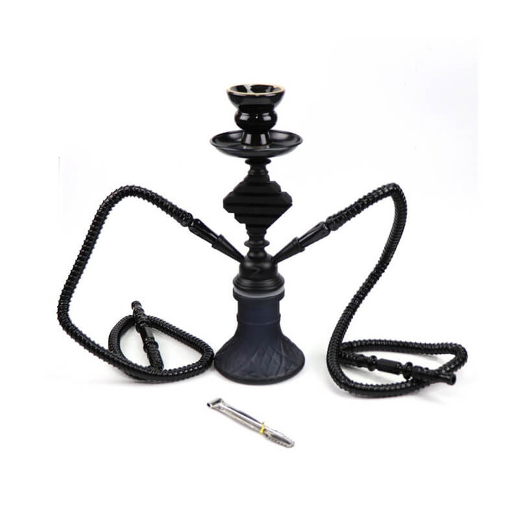 ZEBRA HOOKAH HENRY - 12" INCH - 2 HOSE - ASSORTED-black