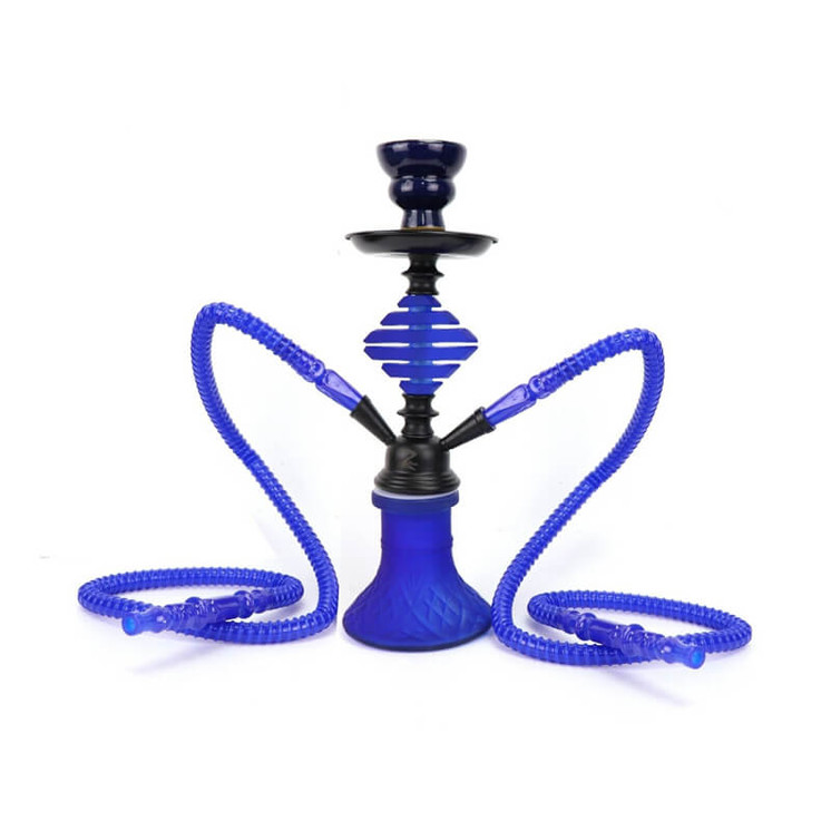 ZEBRA HOOKAH HENRY - 12" INCH - 2 HOSE - ASSORTED-blue color
