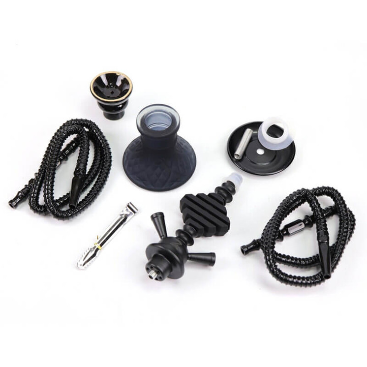 ZEBRA HOOKAH HENRY - 12" INCH - 2 HOSE - ASSORTED