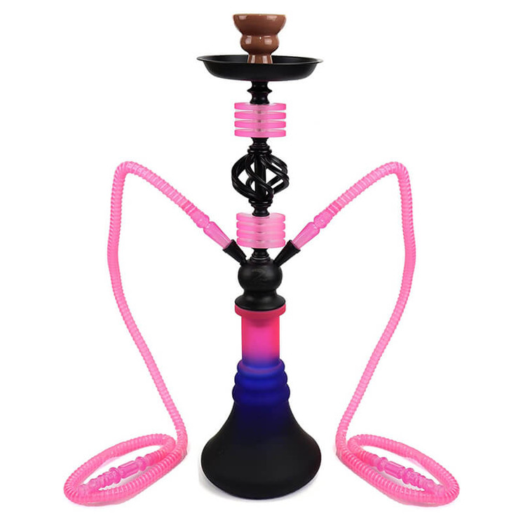 ZEBRA HOOKAH RIMON 22" INCH - 2 HOSE - ASSORTED-pink