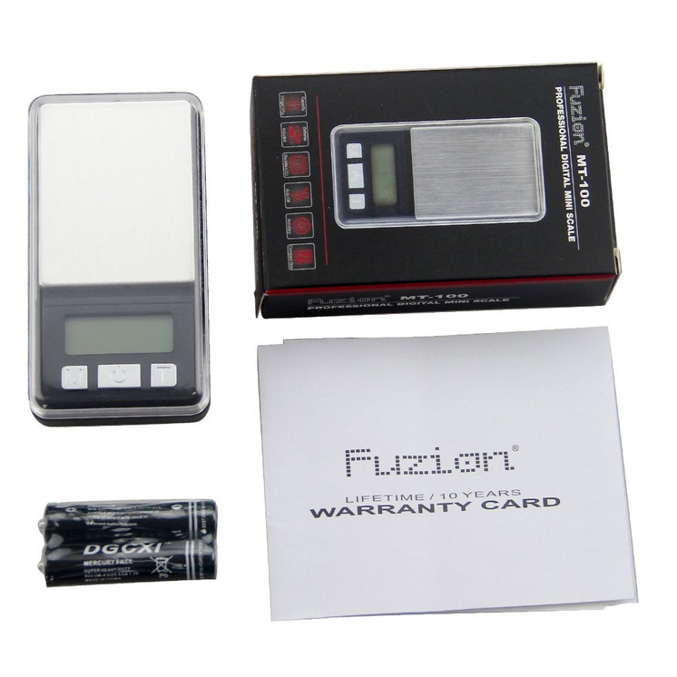 FUZION - DIGITAL MINI SCALE -100gX0.01g MT-100 - BLACK
