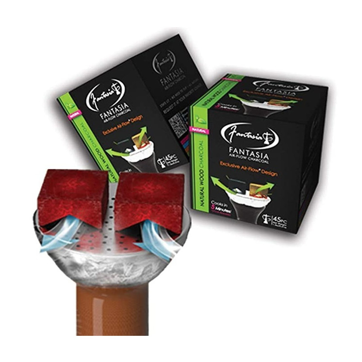 FANTASIA - CHARCOAL 9 COUNT PER PACK 10COUNT PER BOX - NATURAL WOOD