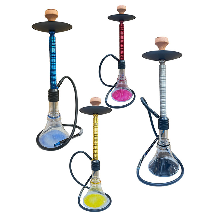LAIS HOOKAH W.FALL MW01 - 30" IN SIZE - 1 HOSE - ASSORTED COLOR - PRICE PER PIECE