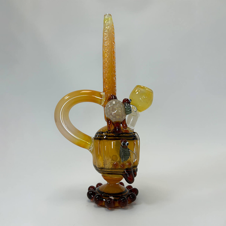Microscope Waterpipe - Honey Bee - 11 Inch - WPNA112