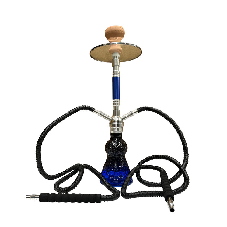 Dud Hookah Bubbly - 20" In Size - Glass Tray  - 2 Hose - Price Per Piece