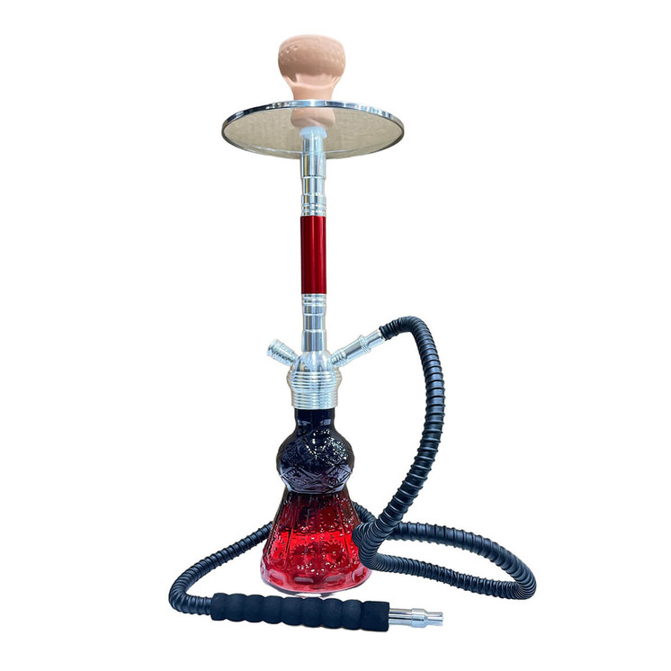 Dud Hookah Bubbly - 20" In Size - Glass Tray - 1 Hose - Assorted - Price Per Piece