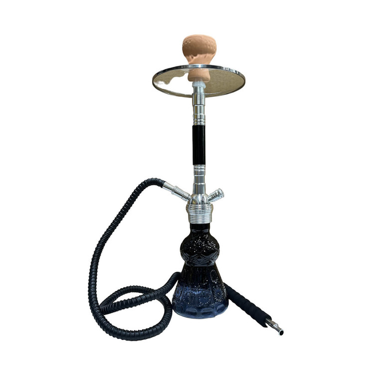 Dud Hookah Bubbly - 20" In Size - Glass Tray - 1 Hose - Assorted - Price Per Piece