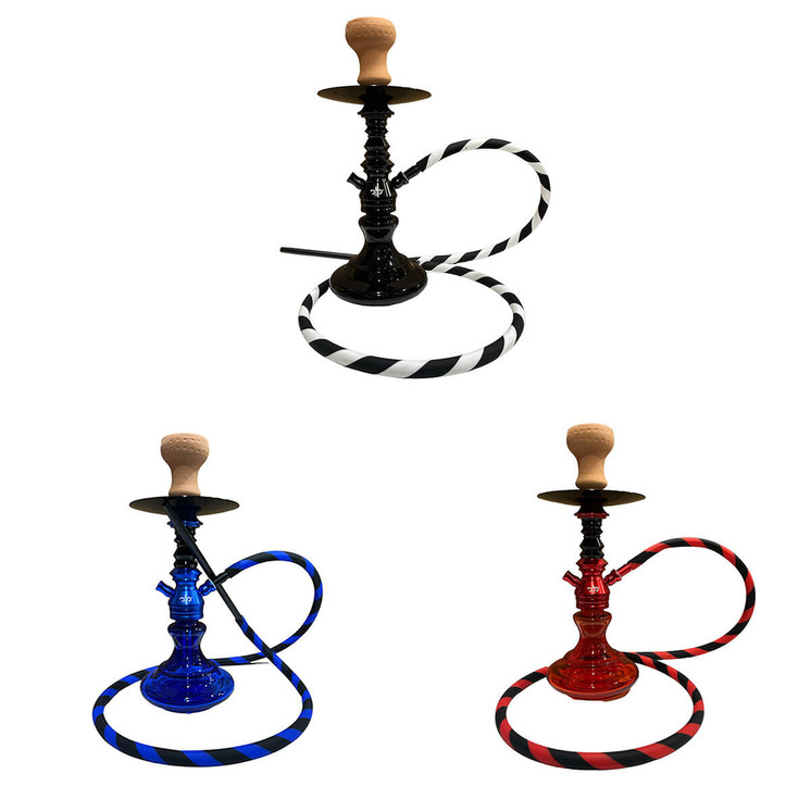 Dud Hookah Genie - 15"  In Size - 1 Hose - Price Per Piece - Assorted 