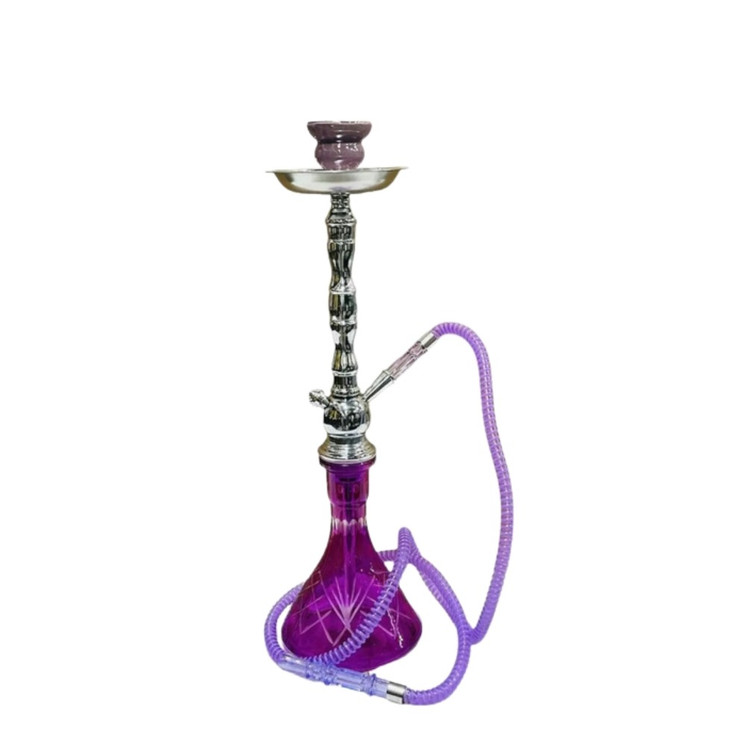 Premium  Zelda Hookah - 22" In Size - 1 Hose - US3020 - Purple