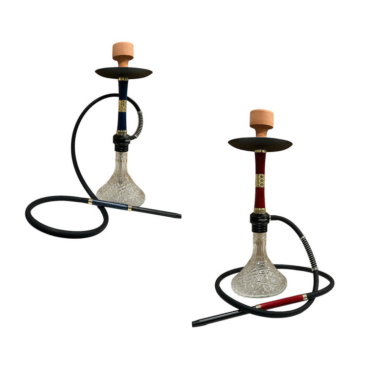 Armada Hookah Loki - 22" In Size - 1 Hose - AT1017 - Assorted Colors 