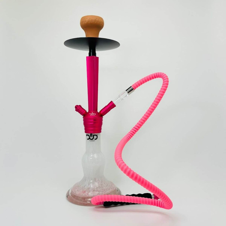 Dud Hookah Corona - 1 Hose - 20 Inches -Pink