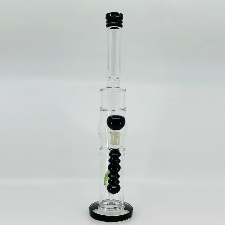 Waterpipe 18 Inch - Straight With Double Perc - Assorted